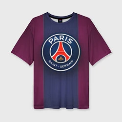 Женская футболка оверсайз Paris Saint-Germain