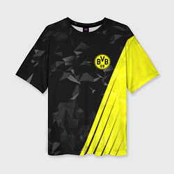 Женская футболка оверсайз FC Borussia Dortmund: Abstract