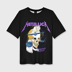 Футболка оверсайз женская Metallica - damaged justice, цвет: 3D-принт