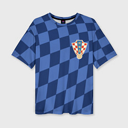 Женская футболка оверсайз Сборная Хорватии