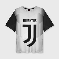 Женская футболка оверсайз FC Juventus: Silver Original