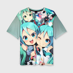 Женская футболка оверсайз Vocaloid