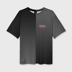 Женская футболка оверсайз Audi: Metallic Style