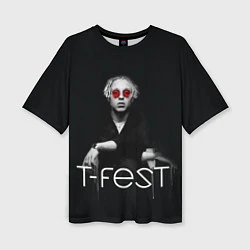 Женская футболка оверсайз T-Fest: Black Style