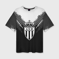 Женская футболка оверсайз FC Monaco: Black Style