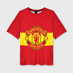 Женская футболка оверсайз FC Man United: Red Style
