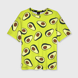 Женская футболка оверсайз Стиль авокадо