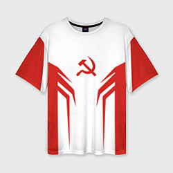 Женская футболка оверсайз СССР воин