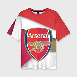 Футболка оверсайз женская FC Arsenal, цвет: 3D-принт
