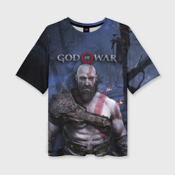 Футболка оверсайз женская God of War: Kratos, цвет: 3D-принт
