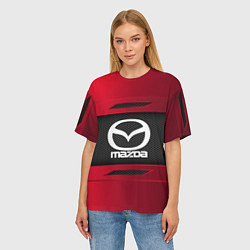 Футболка оверсайз женская Mazda Sport, цвет: 3D-принт — фото 2