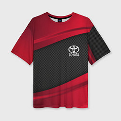 Женская футболка оверсайз Toyota: Red Sport