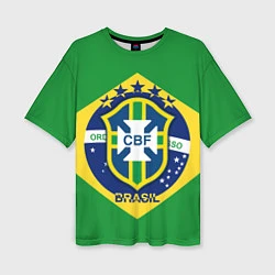 Женская футболка оверсайз CBF Brazil