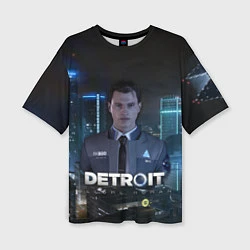 Женская футболка оверсайз Detroit: Connor