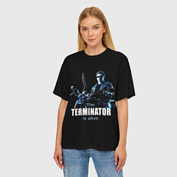 Футболка оверсайз женская Terminator: Is alive, цвет: 3D-принт — фото 2