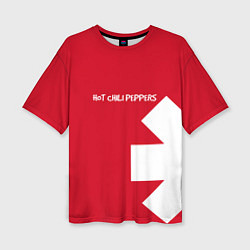 Женская футболка оверсайз RHCP: Red Style