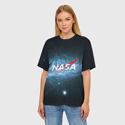 Футболка оверсайз женская NASA: Space Light, цвет: 3D-принт — фото 2