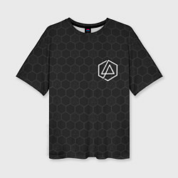 Женская футболка оверсайз Linkin Park: Black Carbon
