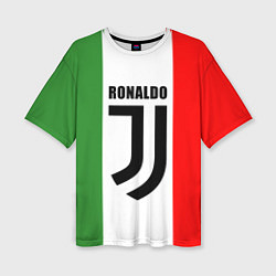 Футболка оверсайз женская Ronaldo Juve Italy, цвет: 3D-принт