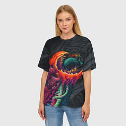 Футболка оверсайз женская CS:GO Hyper Beast Original, цвет: 3D-принт — фото 2