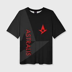 Футболка оверсайз женская Astralis: Dark Style, цвет: 3D-принт