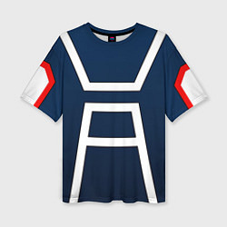 Футболка оверсайз женская Моя геройская академия -КОСТЮМ, цвет: 3D-принт