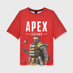 Футболка оверсайз женская Apex Legends: Red Caustic, цвет: 3D-принт