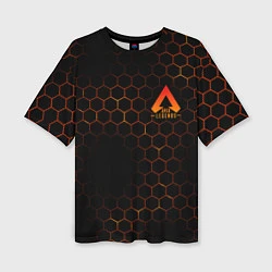 Женская футболка оверсайз Apex Legends: Orange Carbon