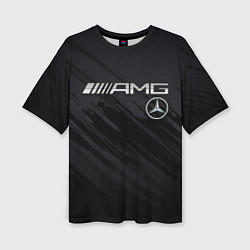 Футболка оверсайз женская Mercedes AMG, цвет: 3D-принт