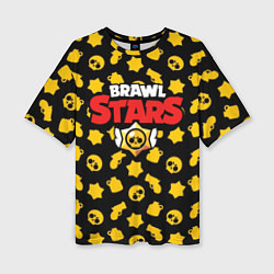 Женская футболка оверсайз Brawl Stars: Yellow Style