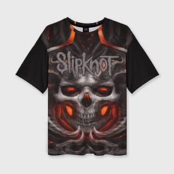 Футболка оверсайз женская Slipknot: Hell Skull, цвет: 3D-принт