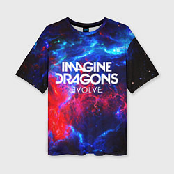 Футболка оверсайз женская IMAGINE DRAGONS, цвет: 3D-принт