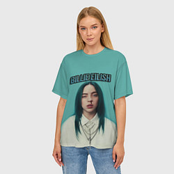 Футболка оверсайз женская BILLIE EILISH, цвет: 3D-принт — фото 2