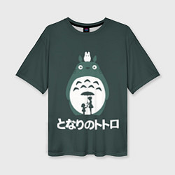 Женская футболка оверсайз Totoro