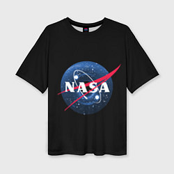 Женская футболка оверсайз NASA Black Hole