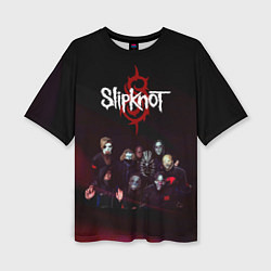 Футболка оверсайз женская Slipknot, цвет: 3D-принт