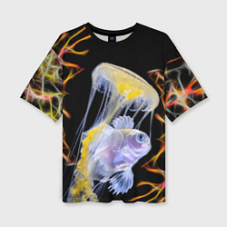 Футболка оверсайз женская Медуза, цвет: 3D-принт
