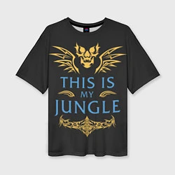 Женская футболка оверсайз This is my Jungle