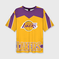 Женская футболка оверсайз Los Angeles Lakers