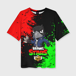 Футболка оверсайз женская Brawl Stars Crow, цвет: 3D-принт