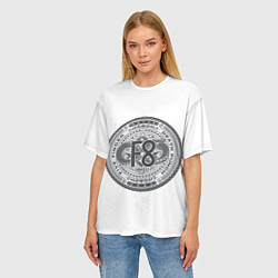 Футболка оверсайз женская FFDP F8, цвет: 3D-принт — фото 2