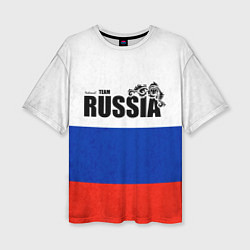 Футболка оверсайз женская Russia, цвет: 3D-принт