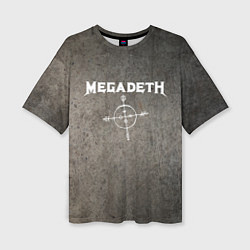 Женская футболка оверсайз Megadeth