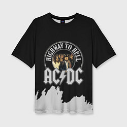 Футболка оверсайз женская ACDC, цвет: 3D-принт