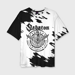 Футболка оверсайз женская Sabaton, цвет: 3D-принт