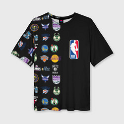 Женская футболка оверсайз NBA Team Logos 2