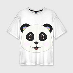 Женская футболка оверсайз Panda