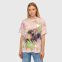 Футболка оверсайз женская Дазай и Чуя, цвет: 3D-принт — фото 2