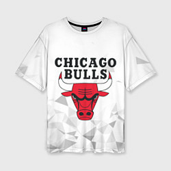 Футболка оверсайз женская CHICAGO BULLS, цвет: 3D-принт