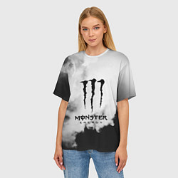 Футболка оверсайз женская MONSTER ENERGY, цвет: 3D-принт — фото 2